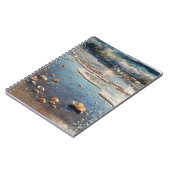 Seashells von Ocean Waves Notebook Notizblock (Linke Seite)