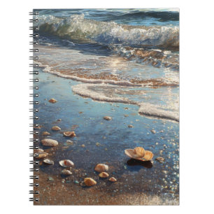 Seashells von Ocean Waves Notebook Notizblock