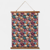 Seashells Wandteppich Mit Holzrahmen (Vorderseite)