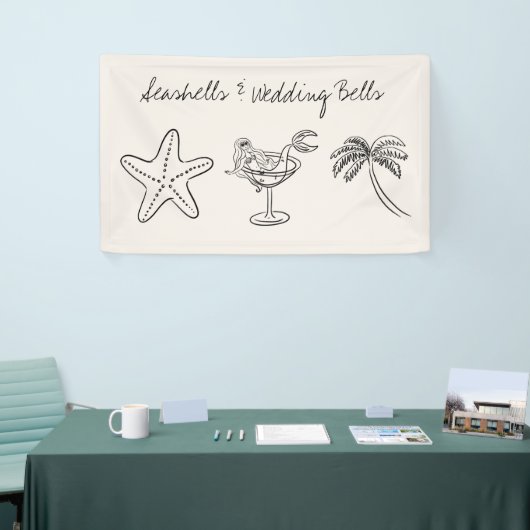 Seashells & Wedding Bells Bachelorette Banner (Messeveranstaltung)