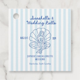Seashells & Wedding Bells Bachelorette Geschenkanhänger
