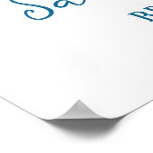 Seashells & Wedding Bells Bachelorette Welcome Poster (Ecke)