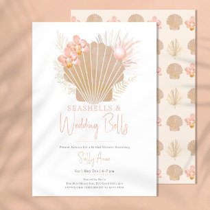 Seashells & Wedding Bells Brautparty Einladung