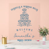 Seashells Wedding Bells Coastal Bachelorette Party Acrylschild (Hochzeit)