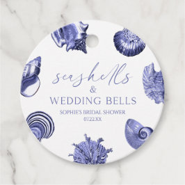 Seashells & Wedding Bells Elegantes Brautparty Geschenkanhänger