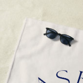 Seashells Wedding Bells Junggeselinnen-Abschied Strandtuch (Beispiel)