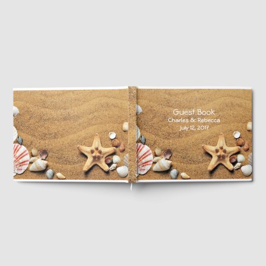 Seashells Wedding Guest Book Gästebuch (Voll)