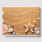 Seashells Wedding Guest Book Gästebuch (Rückseite)