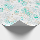 Seashells Wrapping Paper Geschenkpapier (Ecke)