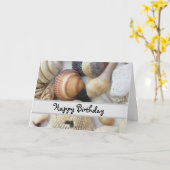 Seashells zur Liebe Geburtstag Karte (Gelbe Blume)