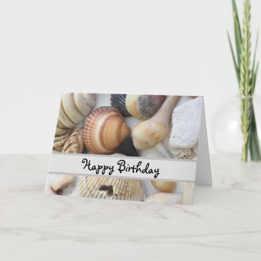 Seashells zur Liebe Geburtstag Karte (Vorderseite)