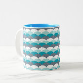 Seashells Zweifarbige Tasse (Vorderseite Links)