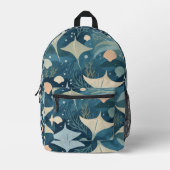 Seashels Bedruckter Rucksack (Vorderseite)