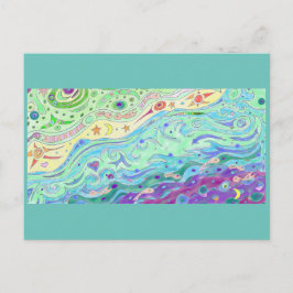 Seashore Art Postcard Postkarte
