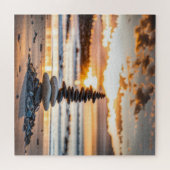 Seashore Beach Cairn Puzzle (Horizontal)