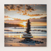 Seashore Beach Cairn Puzzle (Vertikal)