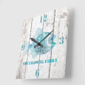 Seashore Beach House Holzschau Wall Uhr (Winkel)