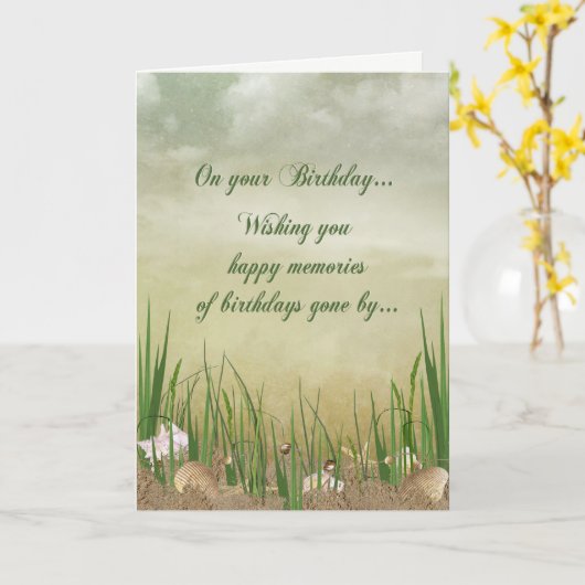 Seashore Birthday Karte (Gelbe Blume)