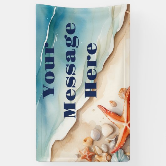 Seashore Bliss Beach Party Banner (Vertikal)