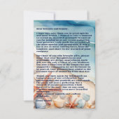 Seashore Bliss Beach Party Dankeskarte (Vorderseite)