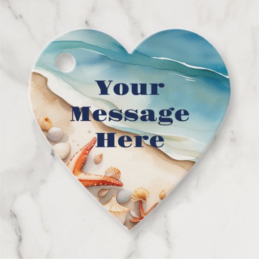 Seashore Bliss Beach Party Geschenkanhänger (Vorderseite)