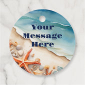 Seashore Bliss Beach Party Geschenkanhänger (Rückseite)