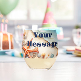 Seashore Bliss Beach Party Weinglas Ohne Stiel