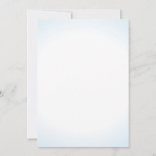 Seashore Blue Hydrangea Wedding Einladung (Rückseite)