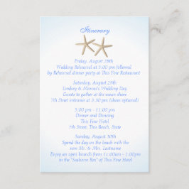 Seashore Blue Hydrangea Wedding Tour Begleitkarte