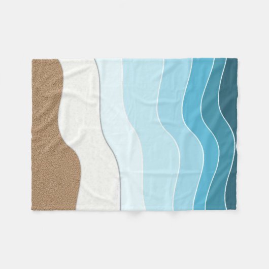 Seashore Fleece Blanket (Vorderseite (Horizontal))