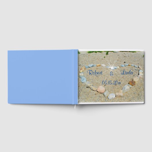 Seashore Heart Gästebuch (Voll)