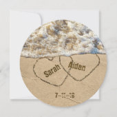 Seashore Hearts Save the Date (Vorderseite)