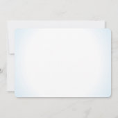 Seashore Hydrangea Blue Wedding Einladung (Rückseite)