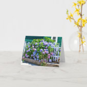 Seashore Hydrangeas Notecard Karte (Gelbe Blume)
