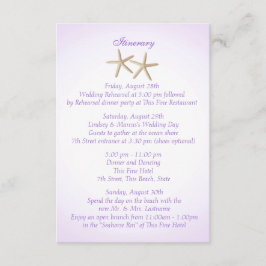 Seashore Lila Hydrangea Hochzeitsreise Einladung