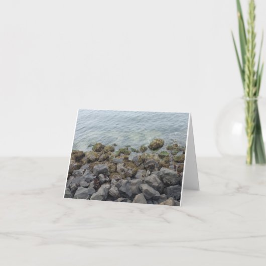 seashore rocks (blank) karte (Vorderseite)
