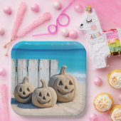 Seashore Sand Jack o' Lanterns Pappteller (Party)