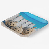 Seashore Sand Jack o' Lanterns Pappteller (Gewinkelt)