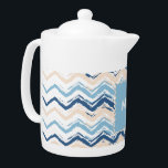 Seashore Scribble ZigZag<br><div class="desc">Hell und freundlich 2013 in diesem Seashore Scribble ZigZag Zickzack Design - speziell für die Trendy 2013 Farbtöne - dunkelblau,  zeitgenössisch und monaco blau</div>