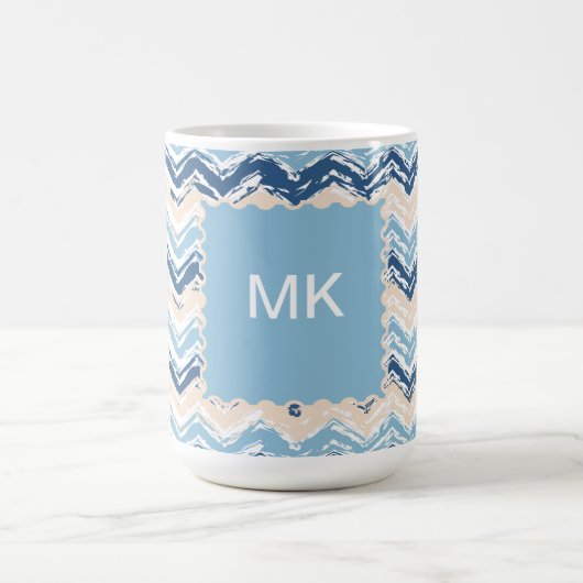 Seashore Scribble ZigZag Kaffeetasse (Mittel)