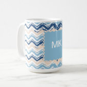 Seashore Scribble ZigZag Kaffeetasse (Vorderseite Links)