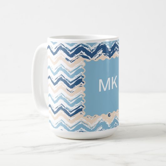 Seashore Scribble ZigZag Kaffeetasse (Vorderseite Links)