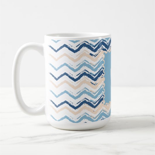 Seashore Scribble ZigZag Kaffeetasse (Links)