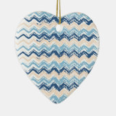 Seashore Scribble ZigZag Keramik Ornament (Rechts)