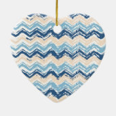Seashore Scribble ZigZag Keramik Ornament (Hinten)