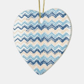 Seashore Scribble ZigZag Keramik Ornament (Links)