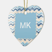 Seashore Scribble ZigZag Keramikornament (Links)