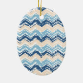 Seashore Scribble ZigZag Keramikornament (Hinten)