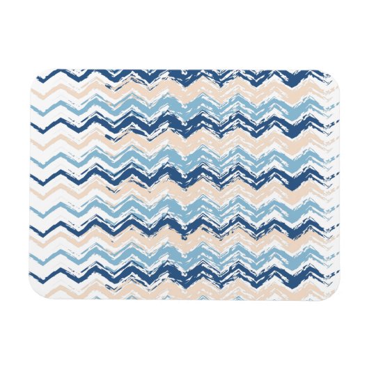 Seashore Scribble ZigZag Magnet (Horizontal)