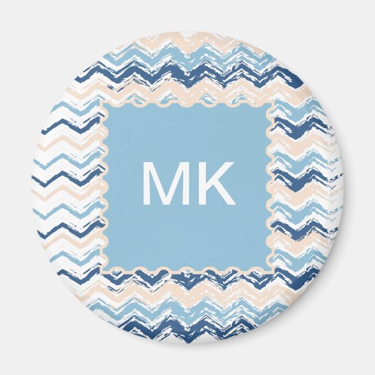 Seashore Scribble ZigZag Magnet (Vorne)